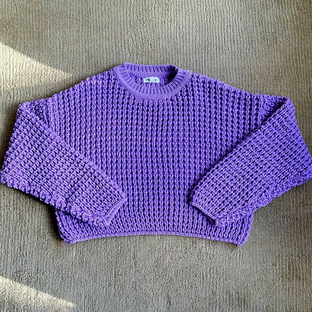 Purple sweater, brand new, size large